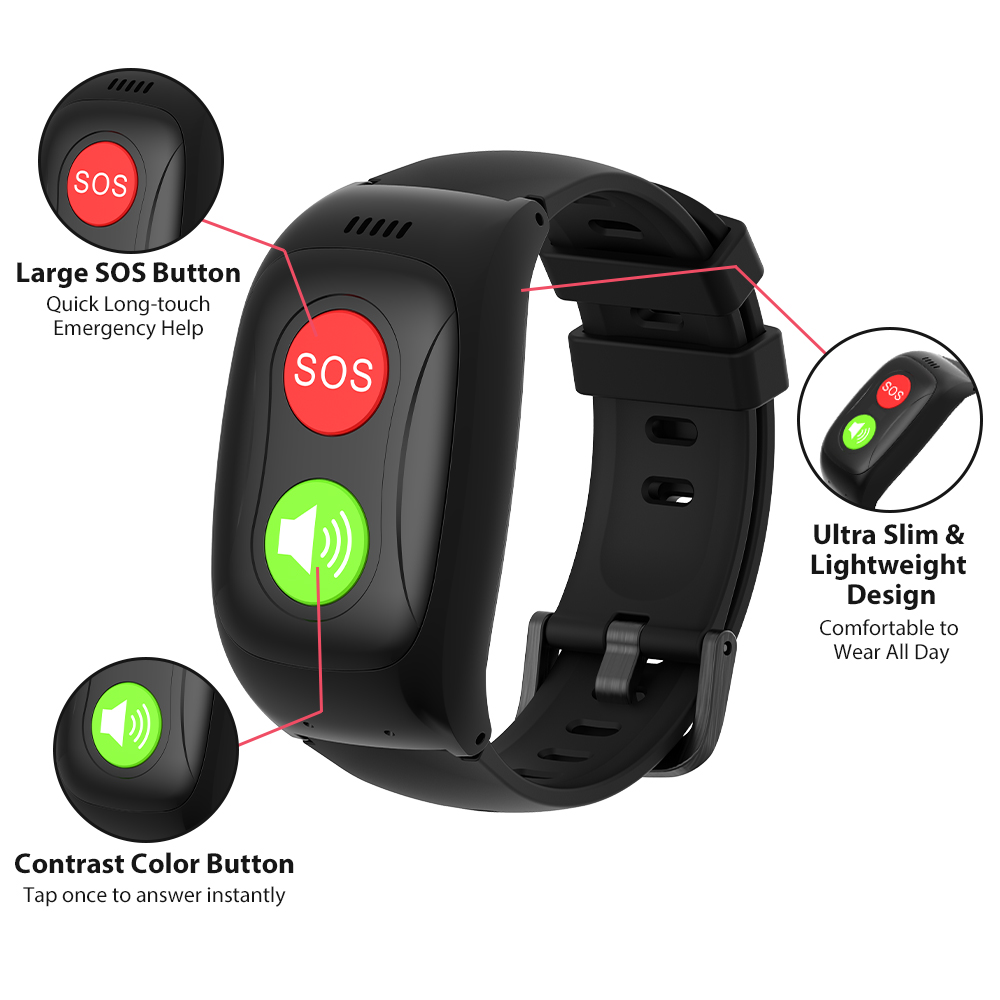 Elderly Smart Watch with Health Features