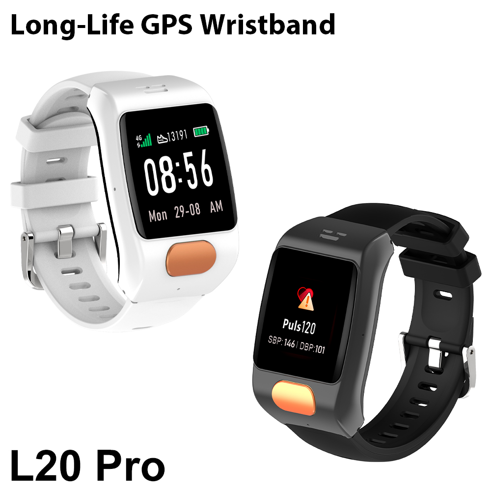 Smart Wrist Watch for Elderly with Location Tracker, SOS, and Easy Interface