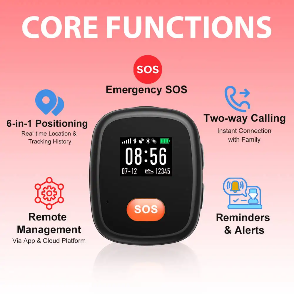 GPS Tracker for Elderly – Real-Time Location & Emergency Alerts for Seniors