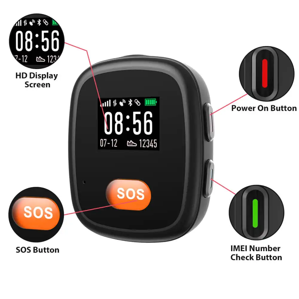 GPS Tracker for Elderly – Real-Time Location & Emergency Alerts for Seniors