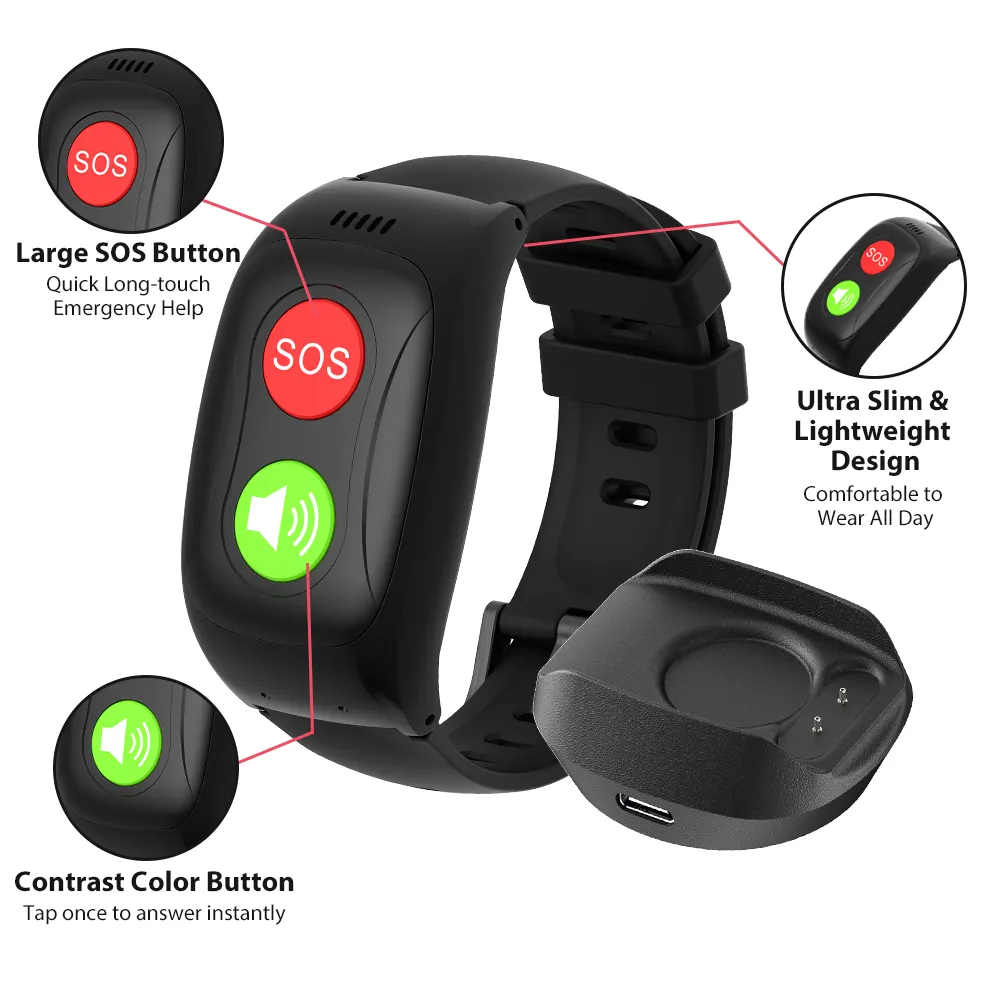 GPS Tracker Bracelet for Seniors