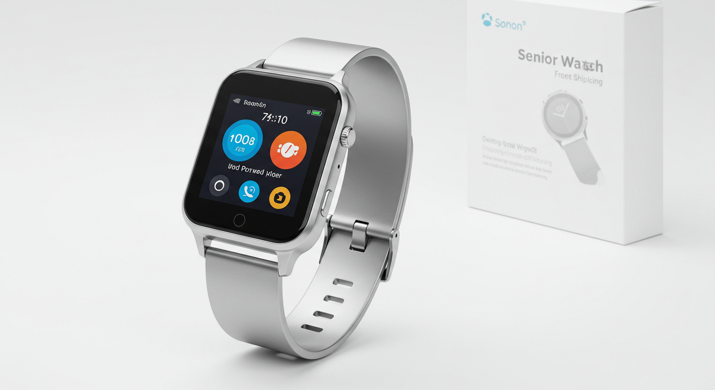senior smartwatch with easy setup and support