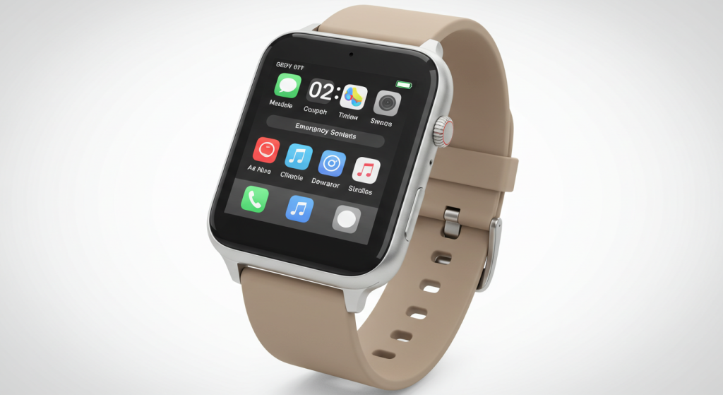 smartwatch with simple interface for elderly