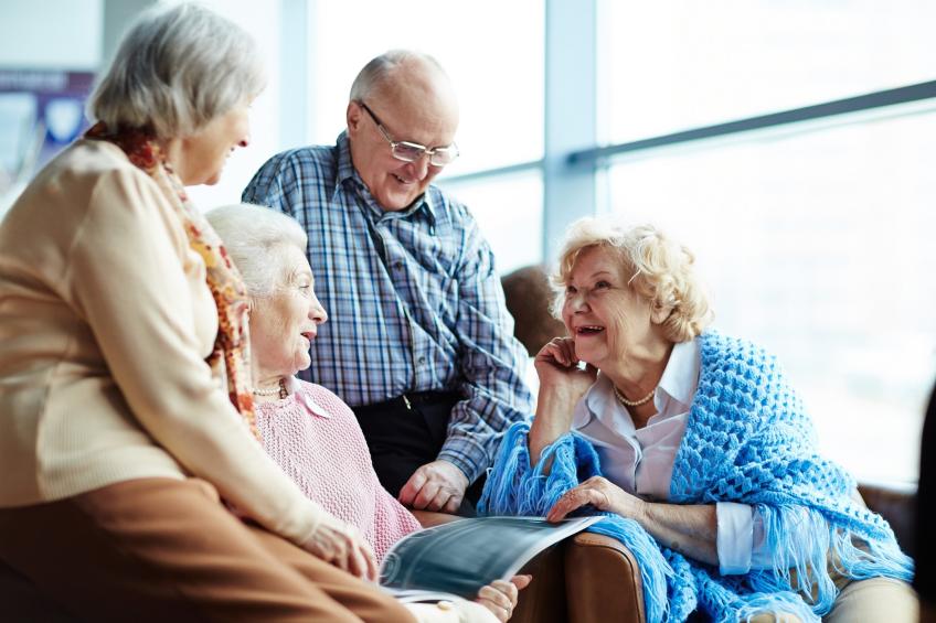 Elderly smartwatch social interaction